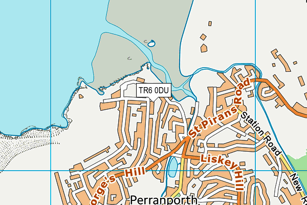 TR6 0DU map - OS VectorMap District (Ordnance Survey)
