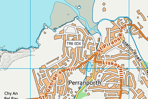 TR6 0DX map - OS VectorMap District (Ordnance Survey)