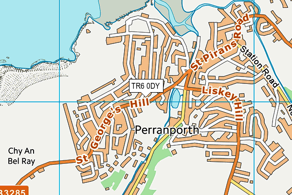 TR6 0DY map - OS VectorMap District (Ordnance Survey)