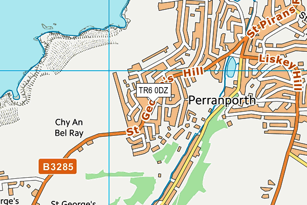 TR6 0DZ map - OS VectorMap District (Ordnance Survey)