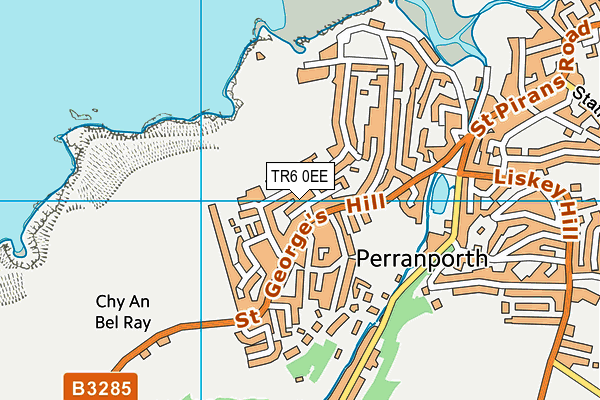 TR6 0EE map - OS VectorMap District (Ordnance Survey)