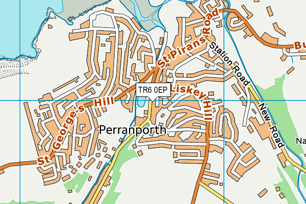 TR6 0EP map - OS VectorMap District (Ordnance Survey)