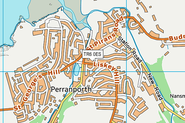TR6 0ES map - OS VectorMap District (Ordnance Survey)
