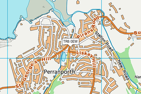 TR6 0EW map - OS VectorMap District (Ordnance Survey)