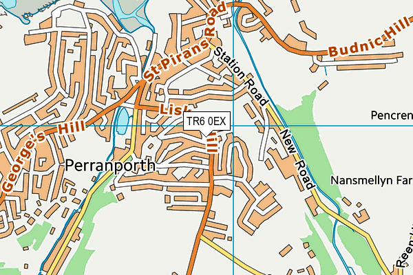 TR6 0EX map - OS VectorMap District (Ordnance Survey)