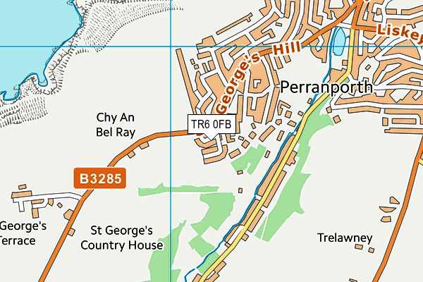 TR6 0FB map - OS VectorMap District (Ordnance Survey)