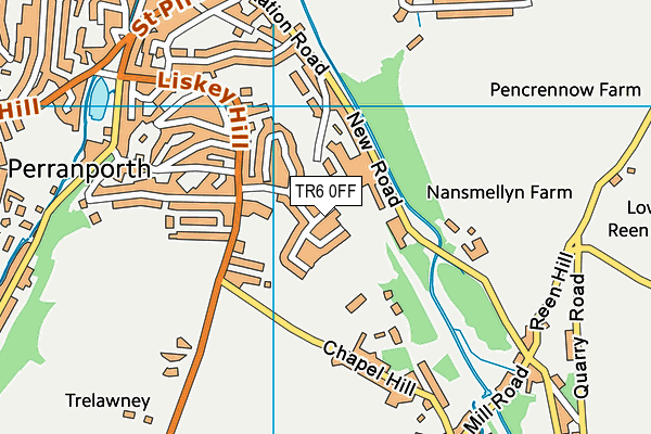 TR6 0FF map - OS VectorMap District (Ordnance Survey)