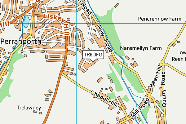 TR6 0FG map - OS VectorMap District (Ordnance Survey)