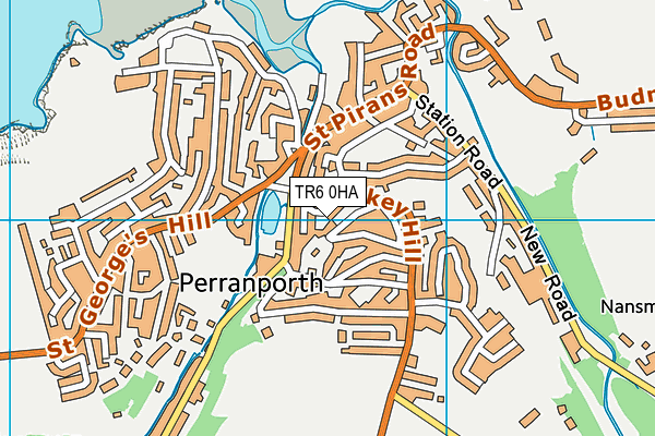 TR6 0HA map - OS VectorMap District (Ordnance Survey)