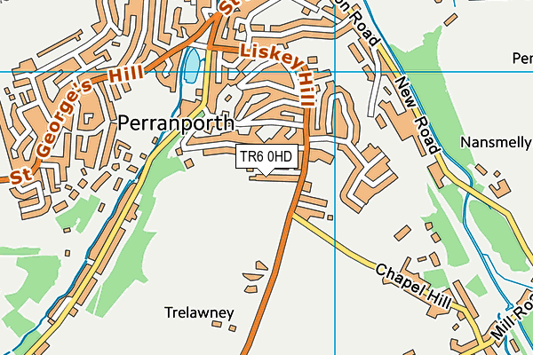 TR6 0HD map - OS VectorMap District (Ordnance Survey)