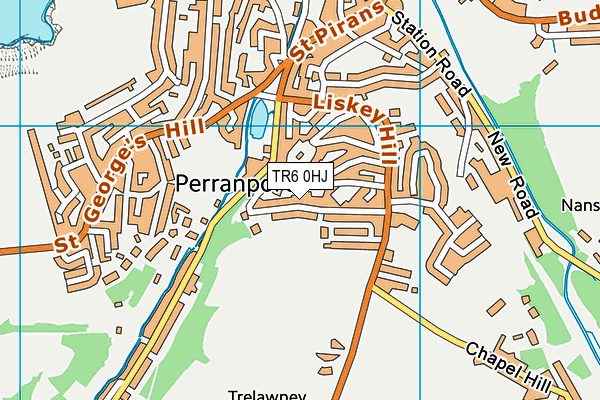 TR6 0HJ map - OS VectorMap District (Ordnance Survey)
