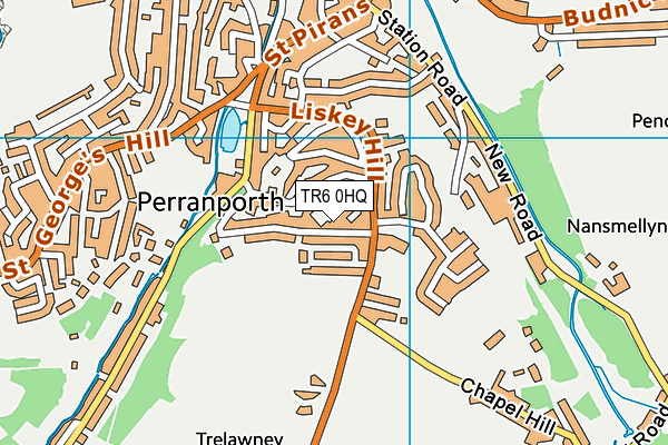 TR6 0HQ map - OS VectorMap District (Ordnance Survey)