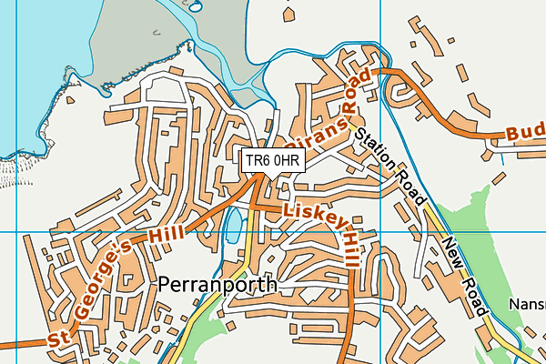 TR6 0HR map - OS VectorMap District (Ordnance Survey)