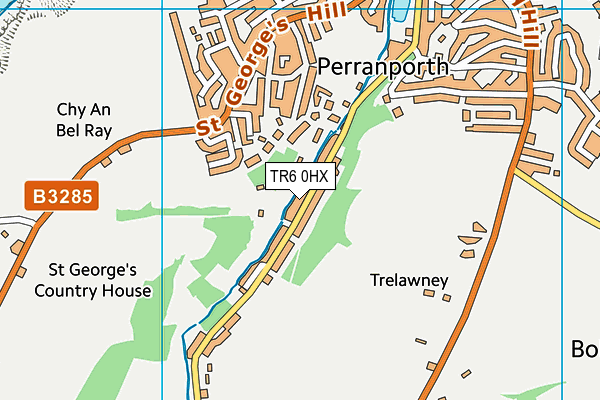TR6 0HX map - OS VectorMap District (Ordnance Survey)