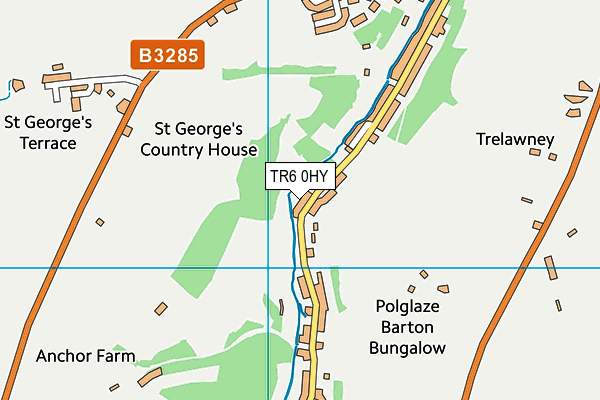 TR6 0HY map - OS VectorMap District (Ordnance Survey)