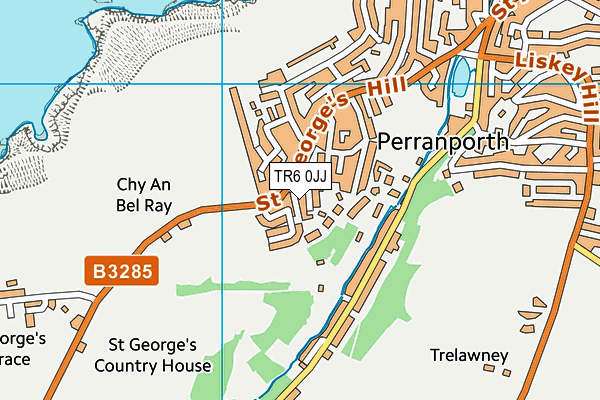 TR6 0JJ map - OS VectorMap District (Ordnance Survey)