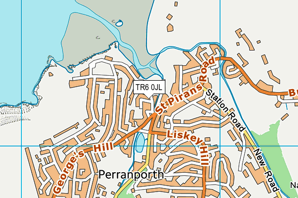 TR6 0JL map - OS VectorMap District (Ordnance Survey)