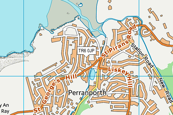 TR6 0JP map - OS VectorMap District (Ordnance Survey)