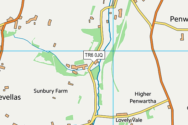 TR6 0JQ map - OS VectorMap District (Ordnance Survey)