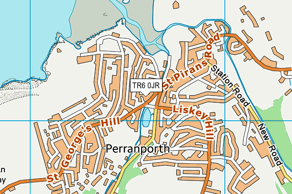 TR6 0JR map - OS VectorMap District (Ordnance Survey)