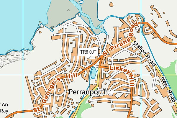 TR6 0JT map - OS VectorMap District (Ordnance Survey)