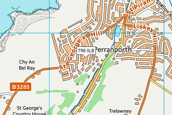 TR6 0LB map - OS VectorMap District (Ordnance Survey)