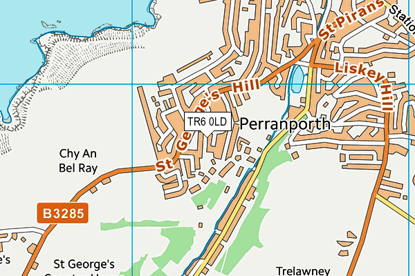TR6 0LD map - OS VectorMap District (Ordnance Survey)