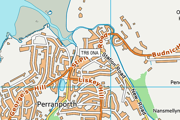 TR6 0NA map - OS VectorMap District (Ordnance Survey)