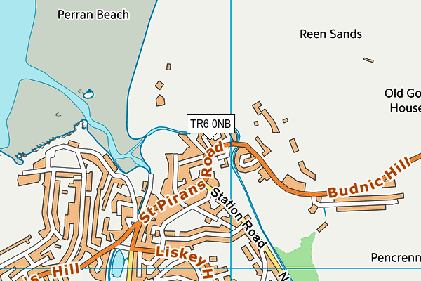 TR6 0NB map - OS VectorMap District (Ordnance Survey)