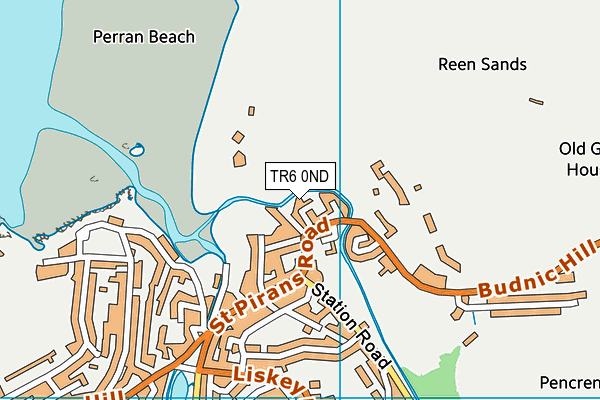 TR6 0ND map - OS VectorMap District (Ordnance Survey)