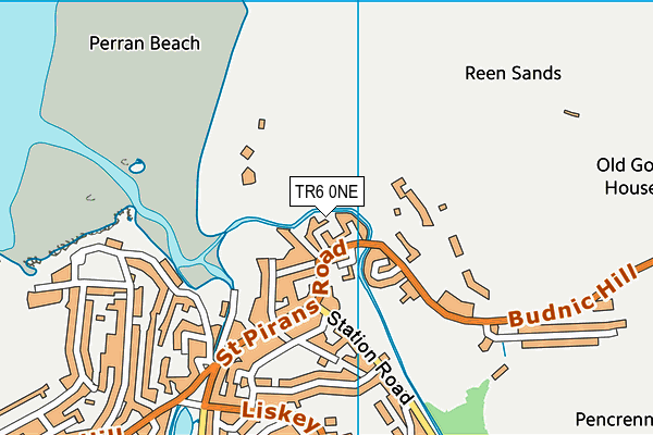 TR6 0NE map - OS VectorMap District (Ordnance Survey)