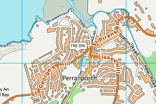 TR6 0PA map - OS VectorMap District (Ordnance Survey)