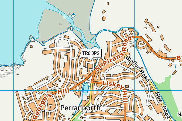 TR6 0PS map - OS VectorMap District (Ordnance Survey)