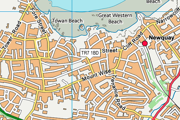 TR7 1BD map - OS VectorMap District (Ordnance Survey)