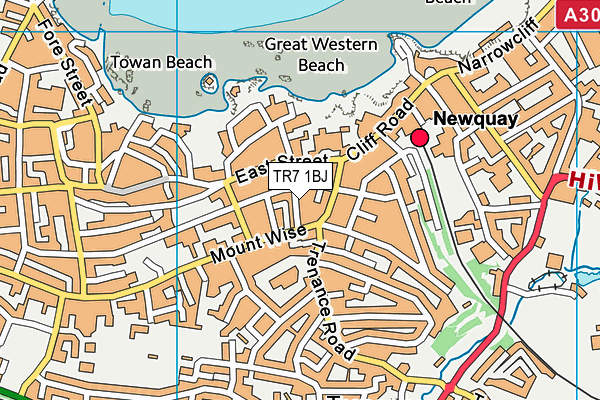 TR7 1BJ map - OS VectorMap District (Ordnance Survey)