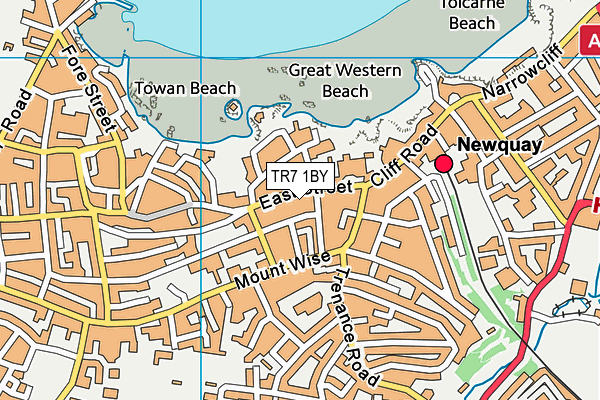 TR7 1BY map - OS VectorMap District (Ordnance Survey)