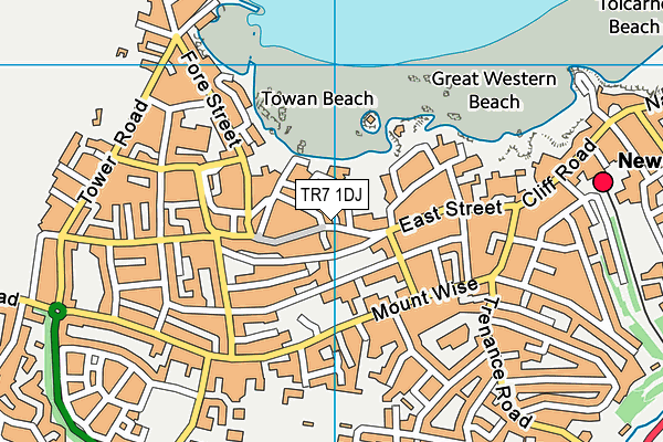 TR7 1DJ map - OS VectorMap District (Ordnance Survey)