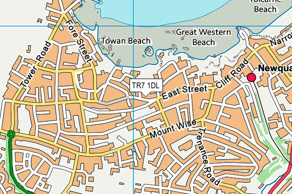 TR7 1DL map - OS VectorMap District (Ordnance Survey)