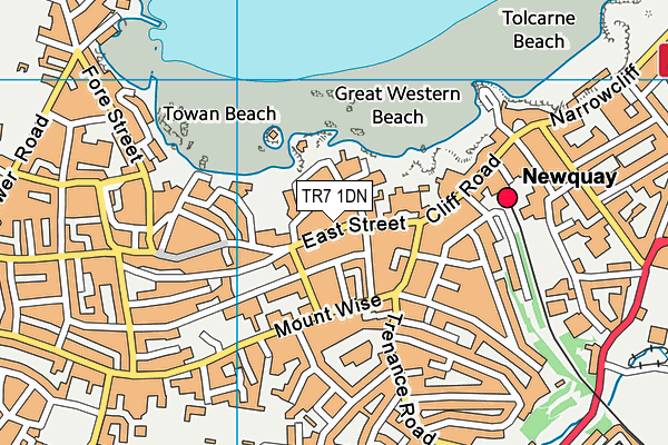 TR7 1DN map - OS VectorMap District (Ordnance Survey)