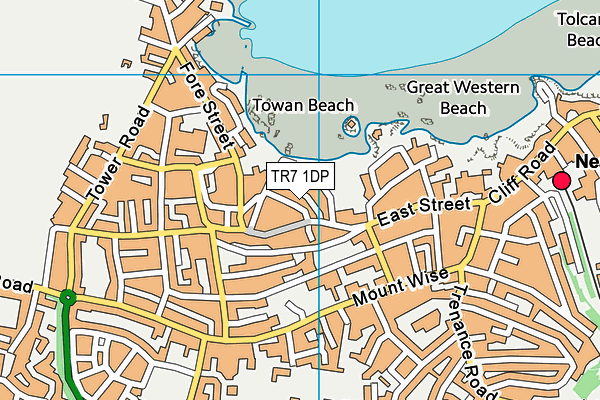 TR7 1DP map - OS VectorMap District (Ordnance Survey)