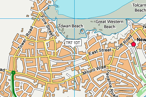 TR7 1DT map - OS VectorMap District (Ordnance Survey)