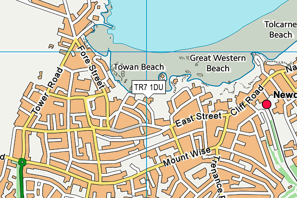 TR7 1DU map - OS VectorMap District (Ordnance Survey)