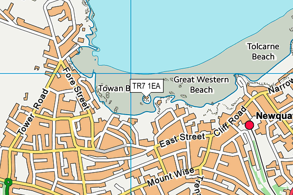 TR7 1EA map - OS VectorMap District (Ordnance Survey)
