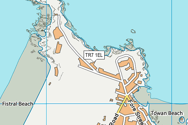 TR7 1EL map - OS VectorMap District (Ordnance Survey)