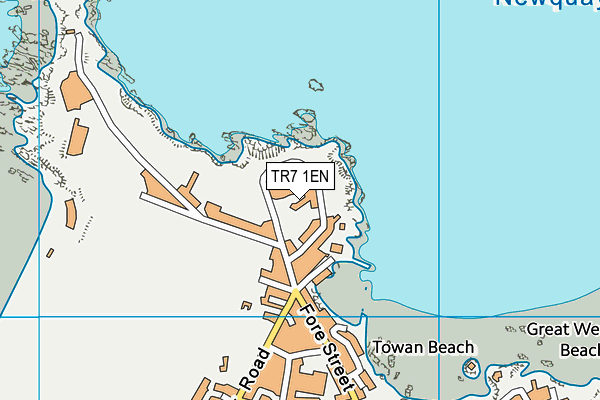 TR7 1EN map - OS VectorMap District (Ordnance Survey)