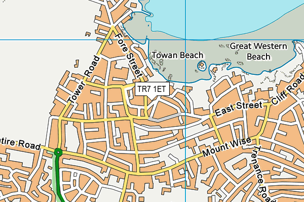 TR7 1ET map - OS VectorMap District (Ordnance Survey)
