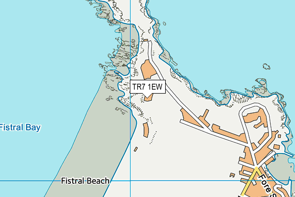 TR7 1EW map - OS VectorMap District (Ordnance Survey)