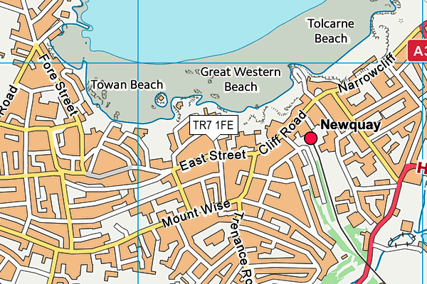 TR7 1FE map - OS VectorMap District (Ordnance Survey)