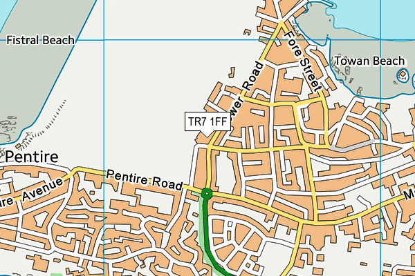 TR7 1FF map - OS VectorMap District (Ordnance Survey)