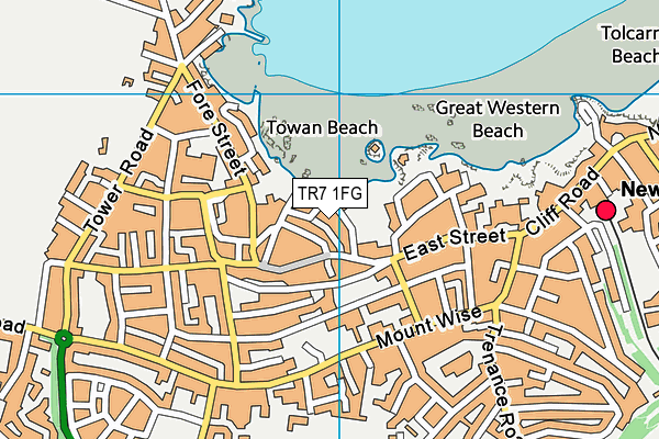 TR7 1FG map - OS VectorMap District (Ordnance Survey)